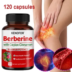 Berberine and Ceylon Cinnamon - Supports joints, cardiovascular system and overall health, relieves muscle pain